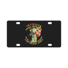 Load image into Gallery viewer, Army - Field Artillery Survey - 2nd Bn 17th FA Camp Pelham Korea Classic License Plate