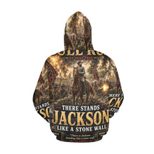 Load image into Gallery viewer, There is Jackson standing like a stone wall. Men's All Over Print Hoodie (USA Size) (Model H13)