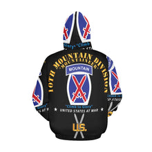 Load image into Gallery viewer, Men's All Over Print Hoodie (USA Size) (Model H13) - 10th Mountain DIvision w SKI Branch