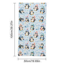 Load image into Gallery viewer, Children's Bath Towel (All-Over Printing) - Penguin Winter Wonderland