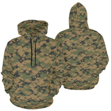 Load image into Gallery viewer, AOP Hoodie - USMC Camouflage Pattern Men's All Over Print Hoodie (USA Size) (Model H13) (Copy)