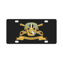 Load image into Gallery viewer, Army - 7th Cavalry Regiment w Br - Ribbon X 300 Classic License Plate