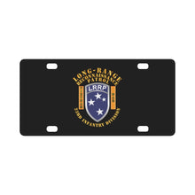 Load image into Gallery viewer, Army - SOF - 23rd ID - LRRP w VN War Banner Classic License Plate