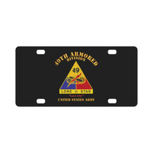 Load image into Gallery viewer, Army - DUI - 49th Armored Division - Lone Star - US Army X 300 Classic License Plate