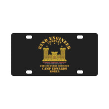 Load image into Gallery viewer, Army - 82nd Engineer Company - Camp Edwards - Korea Classic License Plate