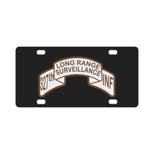 Load image into Gallery viewer, Scroll - 327th LRS Infantry Desert Classic License Plate