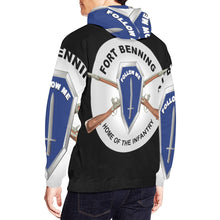 Load image into Gallery viewer, Men's All Over Print Hoodie (USA Size) (Model H13) - Fort Benning, GA - Home of the Infantry