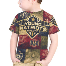 Load image into Gallery viewer, Little Kids' All Over Print Crew Neck T-Shirt - Young Patriot - Generic Little Kids