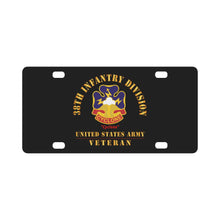 Load image into Gallery viewer, Army - DUI - 38th Infantry Division - Cyclone - US Army Veteran X 300 Classic License Plate
