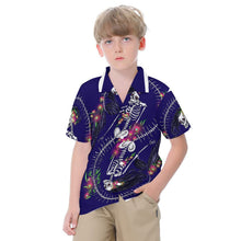 Load image into Gallery viewer, DTG 190gsm Cotton Children's Cotton Casual Button Down Shirts(All-Over Printing)