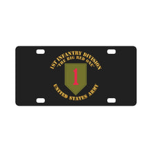 Load image into Gallery viewer, Army - 1st Infantry Division - US Army - Big Red One Classic License Plate