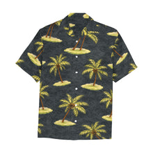 Load image into Gallery viewer, Palm Trees Men's All Over Print Hawaiian Shirt With Chest Pocket