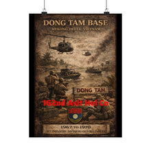 Load image into Gallery viewer, Matte Poster - Dong Tam Base, Mekong Delta 1967-70 - 162nd Aslt Hel Co