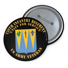 Load image into Gallery viewer, 159th Infantry Regiment DUI Army Pin Button — Custom US Army Military Button