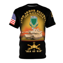 Load image into Gallery viewer, AOP - Army - 3rd Battalion, 33rd Armor Branch with 33rd Armor "Pickles" DUI (Crest) - "Men of War"