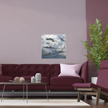 Load image into Gallery viewer, Indoor and Outdoor Silk Posters - German jet fighters attacking US bombing formations