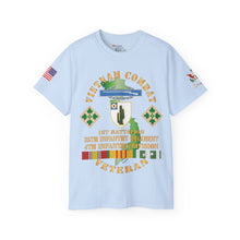 Load image into Gallery viewer, Unisex Ultra Cotton Tee - Vietnam Combat Infantry Veteran, 1st Battalion, 35th Infantry Regiment with CIB - Vietnam Service RIbbons