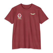 Load image into Gallery viewer, Unisex CVC Jersey T-shirt - 57th Medical Company - Original Dustoff - Aviator Badge - Vietnam w VN SVC