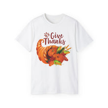 Load image into Gallery viewer, Unisex Ultra Cotton Tee - Thanksgiving - Give Thanks