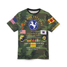 Load image into Gallery viewer, 21st TAS Army Brown Woodland Camo Print Unisex Tee, Stylish Outdoor Shirt, Trendy Graphic Top, Unique Camouflage T-Shirt