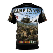 Load image into Gallery viewer, Camp Evans - I Corps, Vietnam - Tribute Tee — "Tet Offensive and Relief of Khe Sanh"