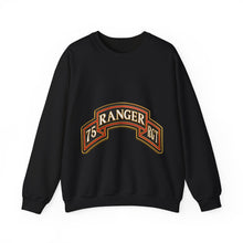 Load image into Gallery viewer, Crewneck Sweatshirt - Army - 75th Ranger Regiment - Ranger Scroll - 3D - Enhanced
