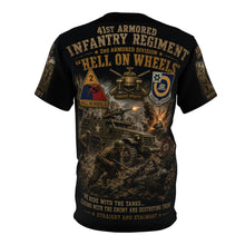 Load image into Gallery viewer, 41st Armored Infantry Regiment, 2nd Armored Division (WWII) - Tribute Tee — "We RIde, We Fight, We Win"