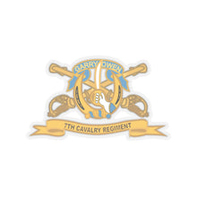 Load image into Gallery viewer, Kiss-Cut Stickers - Army - 7th Cavalry Regiment w Br - Ribbon X 300
