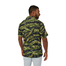 Load image into Gallery viewer, Hawaiian Camp Shirt — Vietnam Tiger Stripe Hydrographic Pattern