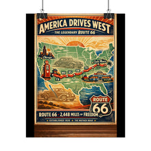 Load image into Gallery viewer, Posters - Route 66 - America Drives West