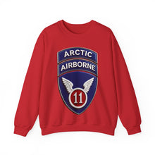 Load image into Gallery viewer, Crewneck Sweatshirt - 11th Airborne Division w Arctic Tab wo txt - 3D - Enhanced