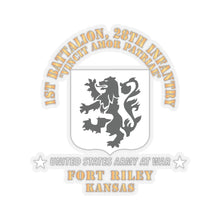 Load image into Gallery viewer, Kiss-Cut Stickers - 1st Bn, 28th Infantry - Ft Riley KS X 300