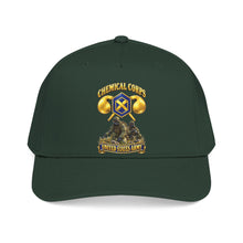 Load image into Gallery viewer, Mid Profile Baseball Cap - Army - Chemical Corps w Scene - 3D - Enhanced