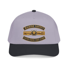Load image into Gallery viewer, Mid Profile Baseball Cap - USCG - Marine Safety - Auxiliary w txt - 3D - Enhanced