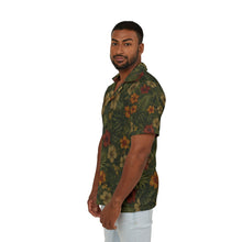 Load image into Gallery viewer, Men's Tropical Jungle Flowers Hawaiian Camp Shirt – Floral Beach & Luau Vacation Shirt