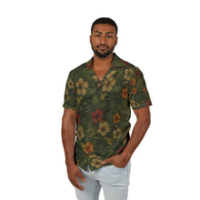 Load image into Gallery viewer, Men's Tropical Jungle Flowers Hawaiian Camp Shirt – Floral Beach & Luau Vacation Shirt