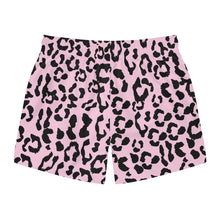 Load image into Gallery viewer, Swim Trunks - Leopard Camouflage - Baby Pink - Black