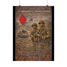 Load image into Gallery viewer, Matte Poster - 5th Infantry Division - Vietnam War 1st Brigade in Quang Tri
