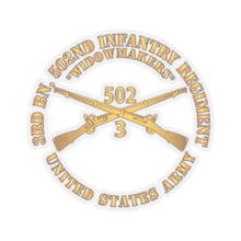 Load image into Gallery viewer, Kiss-Cut Stickers - Army - 3rd Bn 502nd Infantry Regt - Widowmakers - Infantry Br