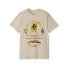 Load image into Gallery viewer, Unisex Ultra Cotton Tee - Army - Gulf War Combat Vet - 800th Military Police Brigade - Patch, 22nd Support Command Patch, Gulf War