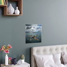 Load image into Gallery viewer, Indoor and Outdoor Silk Posters - British and German aircraft during the Battle of Britain