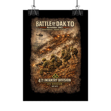 Load image into Gallery viewer, Rolled Posters - 4th Infantry Division - Battle of Dak To - 1967