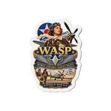 Load image into Gallery viewer, Die-Cut Magnet - WASP - Women Airforce Service Pilot - WWII - 3D - Enhanced