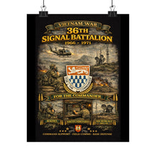 Load image into Gallery viewer, Matte Poster - Vietnam War signal support tribute
