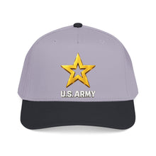 Load image into Gallery viewer, Mid Profile Baseball Cap - Army Star W Us Army w White Star - 3D - Enhanced