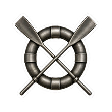 Load image into Gallery viewer, Kiss-Cut Stickers - USCG - Surfman Badge wo txt - 3D - Enhanced