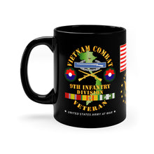 Load image into Gallery viewer, 11oz Black Mug - Army - 9th Infantry Division - Vietnam Veteran - Mobile Riverine