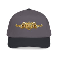 Load image into Gallery viewer, Mid Profile Baseball Cap - USCG - Cutterman - Officer wo txt - 3D - Enhanced