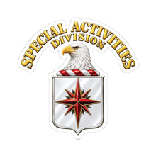 Load image into Gallery viewer, Kiss-Cut Stickers - Special Activities Division - COA - Central Intelligence Agency - 3D - Enhanced