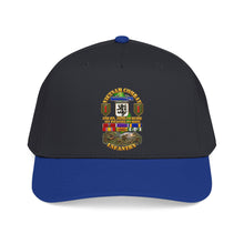 Load image into Gallery viewer, Mid Profile Baseball Cap - Vietnam Combat Veteran - 2nd Bn, 28th Inf 1st Inf Div - VN SVC w bronze star w OLC - 4 Stars w Battle Scene - 3D - Transparent